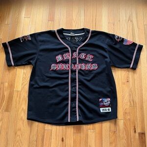 VTG Negro Leagues PNLPA Black Senators Baseball Jersey Stitched Sewn 90s Y2K #38